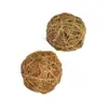 Suprimentos Personalizados para Animais de Estimação Transfronteiriços Hamster Coelho Pássaro Porquinho-da-Índia Mordedor Molar Brinquedo Decorativo Bola de Fibra de Coco