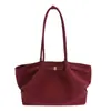 Bolso de Mano Retro Escarchado de Gran Capacidad, Opciones Multicolor para Combinar Diariamente, Bolso de Hombro/Axila, Bolso de Mujer Tipo Dumpling de Gamuza