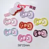 Accesorios de plástico al por mayor flor de zapato hecha a mano para manualidades accesorios para sombrero papelería parche funda de teléfono cuadros borde redondo corbata de moño