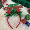 Diadema navideña transfronteriza Diadema con lazo de árbol de Navidad Pasador decorativo lindo Diadema de cuernos de alce Accesorios para el cabello al por mayor