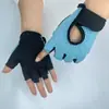 Guantes deportivos de medio dedo para hombres y mujeres, para ciclismo al aire libre, fitness, transpirables, absorción de impactos, antideslizantes, para montañismo al aire libre, guantes de medio dedo