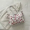 Bolsas de Mujer Transfronterizas, Populares Bolsos Tote con Estampado de Letras y Cerezas, Nuevos y Modernos Bolsos de Hombro y Axila de Gran Capacidad
