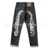 Jeans Lavados Retro Americanos Estilo Hip-Hop Callejero Estampados Pantalones de Pierna Recta 2026 Primavera y Otoño Nuevo Estilo Transfronterizo