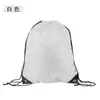 Mochila de entrenamiento de poliéster 210D de color liso con cordón ajustable y bolsa de almacenamiento de balones con logotipo impreso (venta al por mayor)