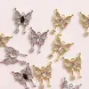 Joia Patch Borboleta de Liga de Zircônio Doce e Fresca Acessórios para Brincos Chaveiro DIY