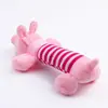 Venta al por mayor del fabricante Animales de simulación tumbados en el suelo Pato rayado Cerdo Elefante Cachorro de mascota Peluche Juguete con sonido Entrenamiento interactivo