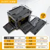 Caja de almacenamiento para camping al aire libre con puerta lateral, caja de camping plegable, caja de almacenamiento para maletero de coche, caja de almacenamiento de plástico