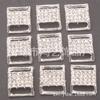 Hebilla de aleación con diamantes de imitación para bikini, accesorio para hacer tú mismo, hebilla para poste, caja de regalo, cinta, accesorios de decoración