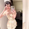 2026 Nuevo Traje de Baño Ins para Mujer de una Pieza que Cubre el Cuerpo Aspecto Adelgazante Falda Tipo Pastel Estilo Conservador Estilo Falda Traje de Baño Puro Deseo