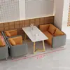 Nuevo stand de casa de té, sofá, cafetería, restaurante, área de descanso, tienda de té con leche, mesa y silla de combinación para negociación informal