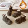 Botines Cortos para Niñas 2026 Otoño/Invierno Nuevos Botines Retro Versátiles con Estampado de Leopardo Estilosos y Cálidos Botas Martin para Niñas Pequeñas