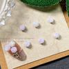 Novo material para arte em unhas roxo e branco, primavera, rosa luminosa, borboleta, acessórios para arte em unhas, decoração de unhas com flores macias mistas