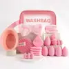 Conjunto de Ferramentas de Beleza Multi-Peça Transfronteiriço com 30 Peças: Pincéis de Maquiagem, Esponjas de Pó, Conjunto Grande para Lavagem Facial