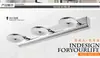 Luz frontal de espelho LED transfronteiriça, luminária de parede simples estilo nórdico para banheiro e quarto em aço inoxidável, luminária de parede para banheiro