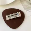 Pasador de Metal Geométrico de Diseño Nicho Estilo Ins Coreano, Pinza para Flequillo, Pinza Lateral, Accesorio para el Cabello Retro de Alta Gama