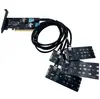 Kit de tarjetas adaptadoras SFF8654 a M.2 para disco duro de estado sólido NVMe, interfaz PCIE16X
