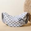 Bolsa de tela casual de verano marca de moda popular tablero de ajedrez Cuadros bolsa de pareja bolsa cruzada casual de albóndiga bolsa de hombre bolsa de mujer