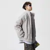 Chaqueta de Algodón Estilo Baseball con Cuello Alto, Chaqueta Corta de Invierno Gruesa para Hombre, Patchwork, Caliente, de Marca de Moda, Estilo Americano, Abrigo