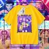Grupo de Brujas Cazadoras Huntrx Camiseta Fina Estampada para Niñas Manga Corta Ropa de Verano Estilo Coreano Top Familiar Ins para Niños