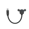 Cable de Carga Mini USB Macho y Hembra Cable de Extensión Mini Socket Hembra con Tornillos para Fijar el Cable de Datos Personalización