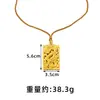 Nuevo Collar Colgante Tradicional de Dragón Estilo Chino para Hombres y Mujeres, Colgante de Oro de Arena Vietnamita, Joyería al por Mayor de Imitación de Oro Estilo Nacional