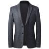 Traje Jacquard de Punto Laishbert Otoño e Invierno Traje Pequeño para Hombres Jóvenes y de Mediana Edad Traje Casual Slim para Hombre Estilo Coreano