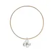 Colar Série Floral Francesa Flor de Íris, Pingente Versátil Minimalista de Nicho Vintage, Corrente de Clavícula Elegante Exquisita de Luxo Leve