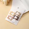 Simple Milk Cafe Hairpin Infantil Cabeça de Menina Cabelo Quebrado BB Clip Franja Clip Side Hairpin Spot