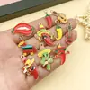 Carnaval Creativo México Cinco Cinco Sombrero de Goteo de Aceite Colgante de Chile Rojo Pendientes DIY Llavero Accesorios de Joyería