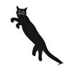 Marcador de página de texto criativo marcador de página de texto de gato engraçado marcador de página de aço inoxidável pasta de página de livro atacado