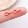 Uñas Ojo de Oveja Pintadas de Metal, Uñas Cuerno de Oveja Pintadas con Spray de Colores, Tornillos de Colores, Piezas de Accesorios para Manualidades, Colgantes para Llaveros