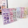 Nuevas Pegatinas de Pintura al Agua Vibratorias de Dibujos Animados Sanrio para Niños, Lindas Pegatinas de Agua 3D de Cristal, Pegatinas para Diario DIY