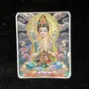 Tela de Thangka Dourada e Prateada, Zakhilaam Dourado Colorido, Vida Passada e Presente, Núcleo da Pintura da Tara Verde, Tecido Especial para Thangka Atacado