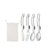 Amazon Acero Inoxidable 304 Mesa Plegable Cubiertos Cuchillo, Tenedor, Cuchara, Palillos, Cubiertos Portátiles de Viaje, Cubiertos Transfronterizos para Picnic
