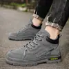 Botas Martin para Hombre 2026 Otoño Nuevo Suela Gruesa Antideslizantes que Aumentan la Altura Zapatos Deportivos Casuales Transpirables Calzado de Trabajo Zapatos de Tabla KS8893