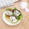 Molde de Bolas de Arroz Felices Estilo Dibujos Animados para Bebé DIY Rollo de Arroz con Algas Horneado Lindo Molde de Bolas de Arroz