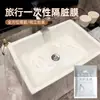 Película Barrera de Suciedad para Palangana Desechable, Suministros de Viaje para Hotel, Película Plástica Portátil, Película Lavandería Multifuncional para Palangana