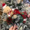 Faixa de cabelo de urso de natal, faixa de cabelo com laço, faixa de cabelo listrada vermelha, clipe de pato, xadrez, laço de intestino grande, faixa de cabelo fofa, clipe de pato