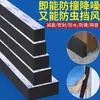 Tira de Espuma Dura de Alta Densidade Espessa 10-60mm, Almofada de Amortecimento Absorvente de Choque Preta, Tira de Esponja de Vedação com Adesivo