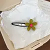 Presilha BB Redonda Flor de Alta Qualidade Nova Simples Doce Temperamento Franja Lateral Moda Versátil Presilha de Cabelo Acessórios de Cabelo