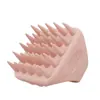 Venta Caliente Transfronteriza Champú Masajeador Limpieza de Cabeza Meridiano Peine de Silicona Silicona Suave Cuadrado Cepillo de Champú Artefacto