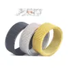 J87 Joyería Europea y Americana elástica para hombre y mujer de tres colores anillo clásico de doble capa de gasa de titanio anillo hueco de moda