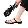 Comércio Exterior 42 Tamanho Grande Sapatilhas Francesas Sandálias de Strass Sapatos Femininos 2025 Novas Sandálias Estilo Fada