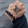 6 Piezas de Pegatinas de Tatuaje Herbales de Anime One Piece para Hombres, Impermeables, Lavables, Semi-Permanentes, No Reflectantes, Dorso de la Mano y Cuello