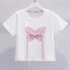 Traje de Verano para Niñas Estilo Chino de Manga Corta Nuevo Estilo para Niños Medianos y Grandes Camiseta para Niñas Pantalones Vaqueros de Pierna Ancha Conjunto de Dos Piezas