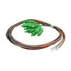 Cabo de Fibra Óptica Pigtail Bundle de 12 Fibras Grau Telecom Pigtail Bundle de 12 Fibras Monomodo Cabo de Fibra Óptica Pigtail LC/FC/SC/ST Cabo de Fibra Óptica de 12 Cores