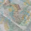 Tela de Bordado con Cinta Multicolor de Rosa, Tela de Malla Bordada 3D en Stock, Disfraces de Escenario, Hanfu, Tela Bordada Qipao