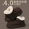 Venta de liquidación: Pantuflas de Algodón con Suela Gruesa para Mujer, Uso en Interiores en Casa, Engrosadas, Cálidas, Felpa, Antideslizantes, Resistentes a Olores, Pantuflas de Algodón para Mujer