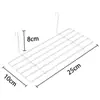 Venta Directa de Fábrica: Cesta Colgante Pequeña de Hierro para Montar en la Pared, Bandeja de Almacenamiento de Malla de Alambre, Almacenamiento para Baño y Cocina