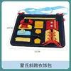 Materiales Educativos Montessori Personalizados Tablero de Actividades Bolso Cruzado Bolso de Mano Infantil Montessori Juguete de Entrenamiento Libro de Actividades